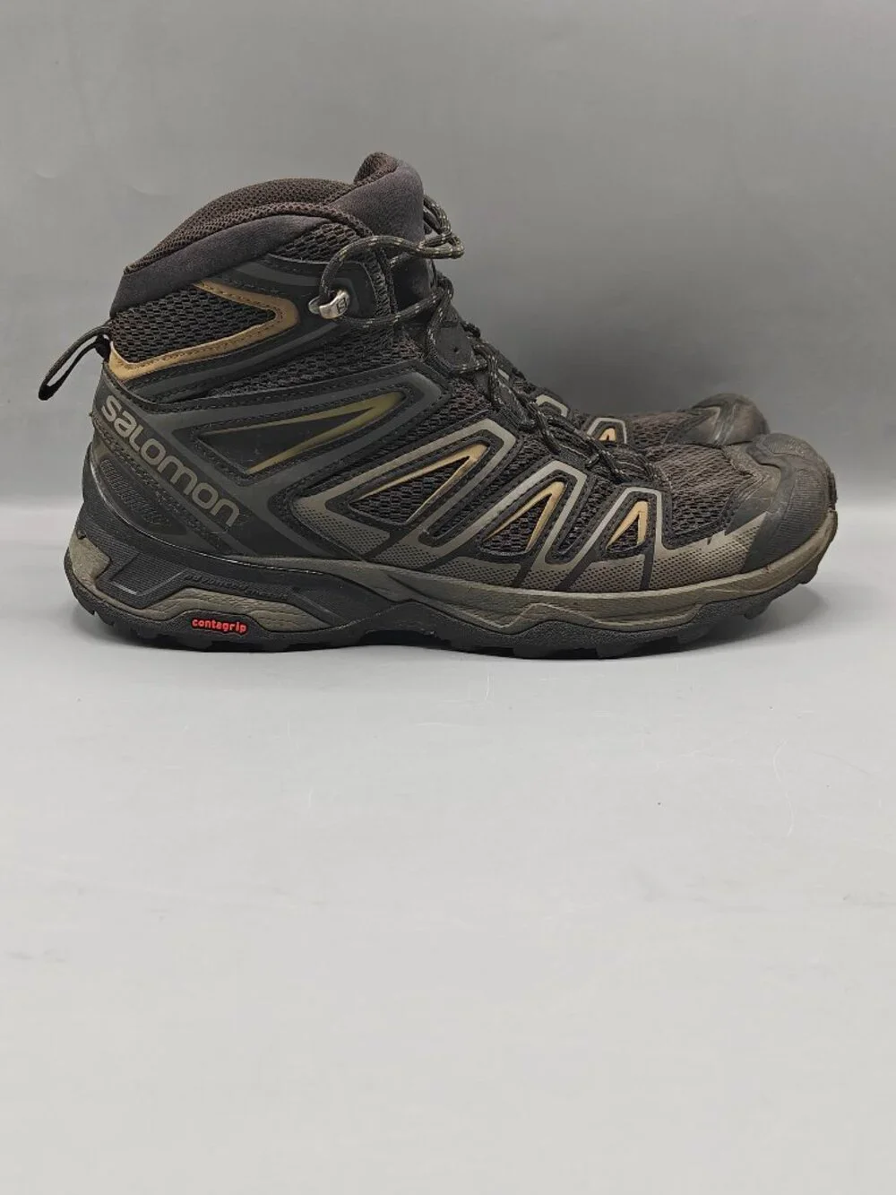 Salomon X Ultra Mid 3 Aero Shoes Men's Size 9 Hiking Trail Conta grip 410439